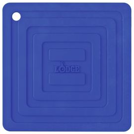 Подставка под кастрюлю, 15x15 см, голубая, силикон, Lodge, Цвет: Голубой, фото 