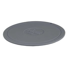 Коврик круглый силиконовый 18,4 см серый Lodge, фото 