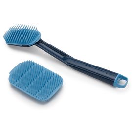 Набор из 2 щеток для мытья посуды CleanTech синий, Joseph Joseph, фото 