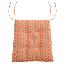 Подушка на стул из хлопка с графичным принтом Колосья Russian North, 40х40х4 см, Tkano, фото 