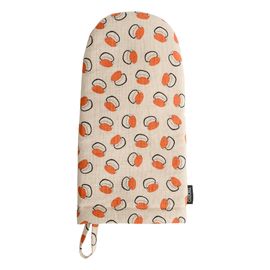 Варежка-прихватка из хлопка с графичным принтом Ягоды Russian North, 31х15 см, Tkano, фото 