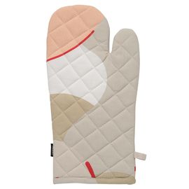 Прихватка-варежка из хлопка бежевого цвета с авторским принтом из коллекции Freak Fruit, 33х17,5 см, Tkano, фото 