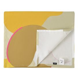 Дорожка на стол из хлопка горчичного цвета с авторским принтом из коллекции Freak Fruit, 45х150 см, Tkano, фото 