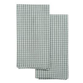 Набор вафельных кухонных полотенец серого цвета из умягченного хлопка из коллекции Essential, 50х70, Tkano, фото 