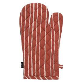 Прихватка-варежка из хлопка терракотового цвета с принтом Полоски из коллекции Prairie, 33х17,5 см, Tkano, фото 