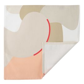 Салфетка сервировочная из хлопка бежевого цвета с авторским принтом из коллекции Freak Fruit, 45х45 см, Tkano, фото 