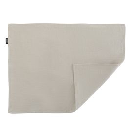 Салфетка двухсторонняя под приборы из умягченного льна бежевого цвета, 35х45 см, Tkano, фото 