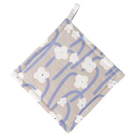 Прихватка из хлопка с принтом Полярный цветок из коллекции Scandinavian touch, 20х20 см, Tkano, фото 