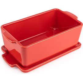 Форма для запекания с крышкой RED 650 мл, 20 х 11 см, красный, Peugeot, фото 