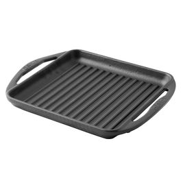Сковорода-гриль чугунная с 2-мя ручками, 24*24 см, LAVA, фото 