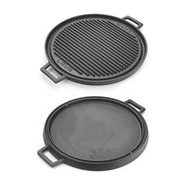 Сковорода-гриль чугунная с 2-мя ручками, 34см, LAVA, фото 