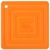 Подставка под кастрюлю, 15x15 см, оранжевая, силикон, Lodge, Цвет: Оранжевый, фото 