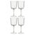 Набор бокалов для вина Arctic, 360 мл, прозрачный, 4 шт., Liberty Jones, фото 
