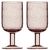 Набор бокалов для вина Flowi, 410 мл, розовые, 2 шт., Liberty Jones, фото , изображение 9