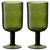 Набор бокалов для вина Flowi, 410 мл, темно-зеленые, 2 шт., Liberty Jones, фото 
