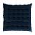 Подушка стеганая на стул из умягченного льна темно-синего цвета Essential, 40х40 см, Tkano, фото 