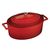 Кастрюля овальная чугунная эмалированная красна, 4,67л, LAVA, фото , изображение 2