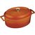 Кастрюля порционная овальная чугунная эмалированная оранжевая, 6 см, LAVA, фото , изображение 2