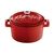Кастрюля порционная круглая чугунная эмалированная красная, 10 см, LAVA, фото , изображение 2