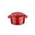 Кастрюля порционная круглая чугунная эмалированная красная, 10 см, LAVA, фото 