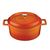 Кастрюля порционная круглая чугунная эмалированная оранжевая, 10 см, LAVA, фото , изображение 2