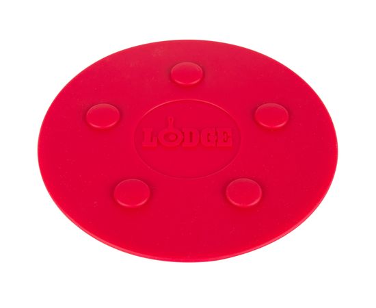 Подставка под горячее, магнитная, диаметр: 18 см, материал: силикон, цвет: красный, ASLMT41, LODGE, США, фото , изображение 2
