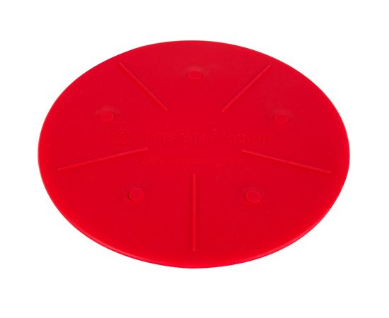 Подставка под горячее, магнитная, диаметр: 18 см, материал: силикон, цвет: красный, ASLMT41, LODGE, США, фото , изображение 3