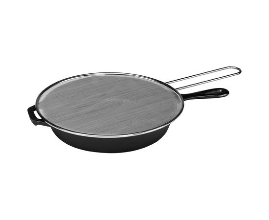 Экран от брызг, диаметр: 33 см, материал: нержавеющая сталь, K13SCRN, LODGE, США, фото , изображение 2