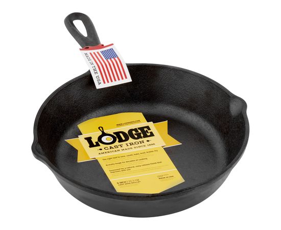 Сковорода круглая 20 см, черная, чугун, Lodge, Диаметр сковороды, см: 20, фото , изображение 5