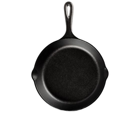 Сковорода круглая 23 см, черная, чугун, Lodge, Диаметр сковороды, см: 23, фото , изображение 2