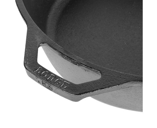 Сковорода круглая глубокая, 26 см, черная, чугун, Lodge, фото , изображение 5