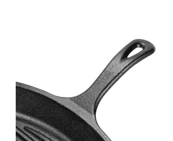 Сковорода-гриль квадратная 27х27, черная, чугун, Lodge, фото , изображение 4