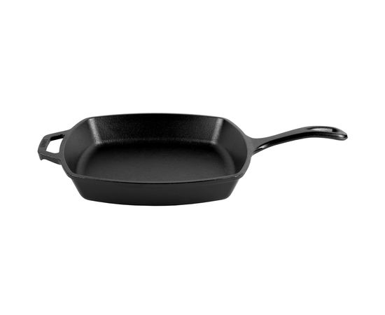 Сковорода квадратная, 26х26 см, чугун, черная, Lodge, фото , изображение 2