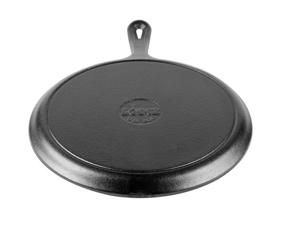 Сковорода чугунная блинная, 26 см, черная, Lodge, фото , изображение 4 Сковорода чугунная блинная, 26 см, черная, Lodge, фото , изображение 4