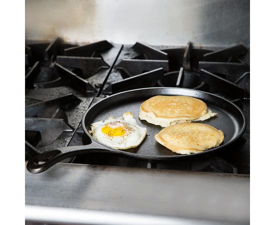 Сковорода чугунная блинная, 26 см, черная, Lodge, фото , изображение 6 Сковорода чугунная блинная, 26 см, черная, Lodge, фото , изображение 6