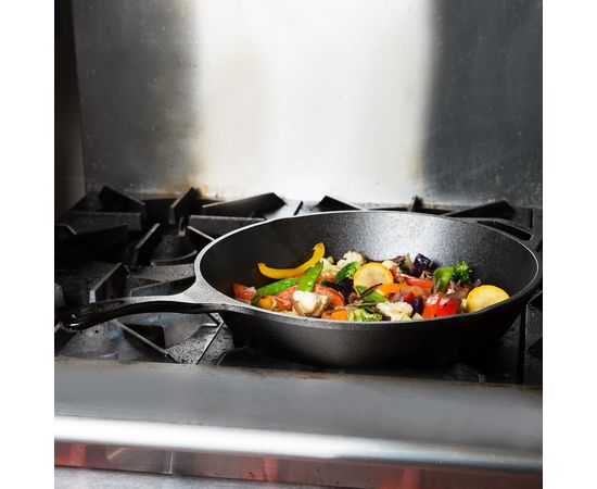 Сковорода круглая 33 см, черная, чугун, Lodge, Диаметр сковороды, см: 33, фото , изображение 6