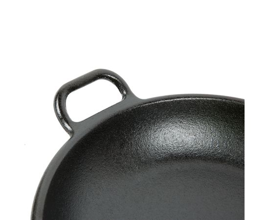 Сковорода круглая с ручкой 25 см, черная, чугун, Lodge, фото , изображение 5