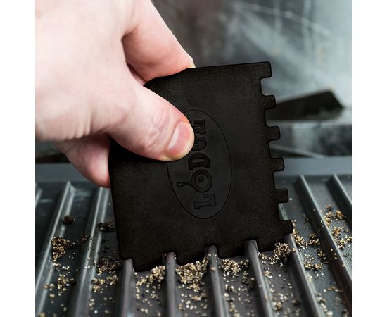 Набор из 2-ух скребков для сковороды, размер: 20,6 х 11,8 см, материал: пластик, цвет: черный, красный, SCRAPERCOMBO, LODGE, США, фото , изображение 3