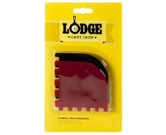 Набор из 2-ух скребков для сковороды, размер: 20,6 х 11,8 см, материал: пластик, цвет: черный, красный, SCRAPERCOMBO, LODGE, США, фото , изображение 4