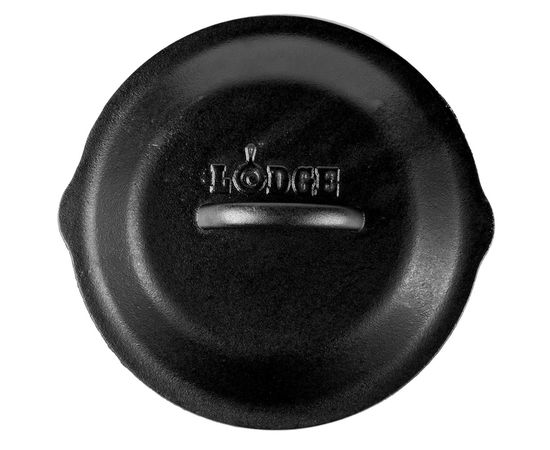 Крышка, 23х2.54 см, чугун, черная, Lodge, фото , изображение 3
