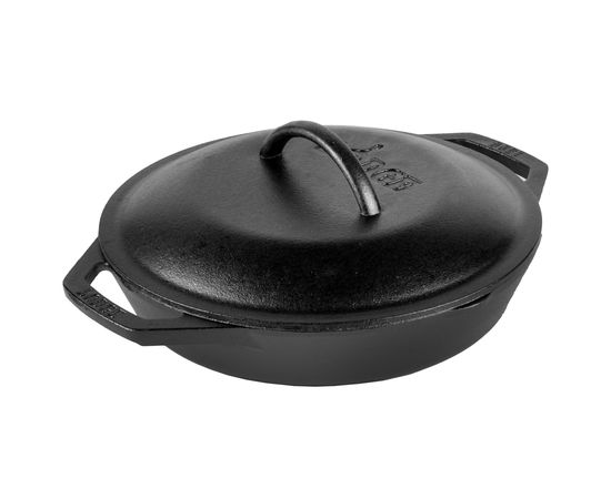 Крышка, 26х5 см, чугун, черная, Lodge, фото , изображение 4