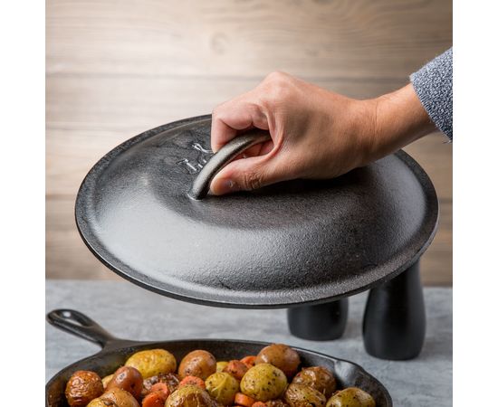 Крышка, 26х5 см, чугун, черная, Lodge, фото , изображение 5