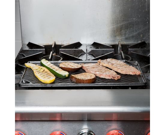 Лист-гриль 42.5х24 см, черный, чугун, Lodge, фото , изображение 6