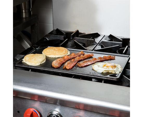 Лист-гриль 42.5х24 см, черный, чугун, Lodge, фото , изображение 7