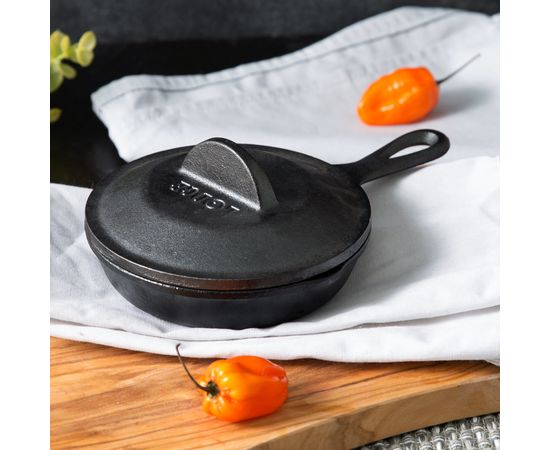 Крышка , диаметр: 12 см, материал: чугун, H5MIC, LODGE, США, фото , изображение 7