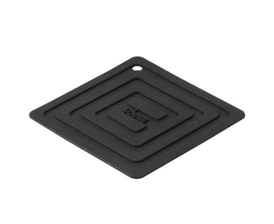Подставка под кастрюлю, 15x15 см, черная, силикон, Lodge, Цвет: Черный, фото , изображение 2