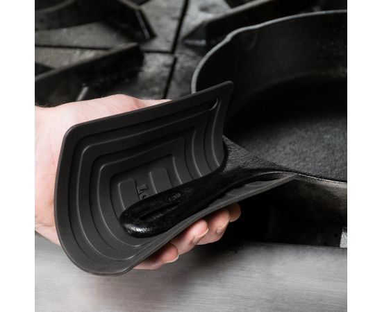 Подставка под кастрюлю, 15x15 см, черная, силикон, Lodge, Цвет: Черный, фото , изображение 3