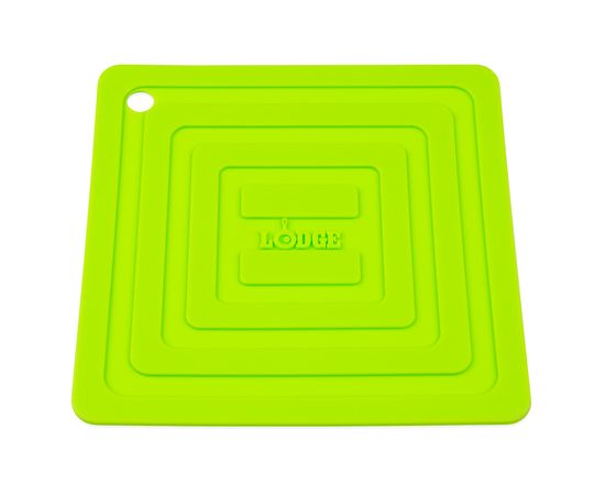 Подставка под кастрюлю, 15x15 см, зеленая, силикон, Lodge, Цвет: Зеленый, фото , изображение 2