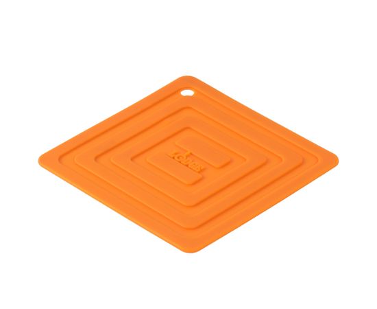 Подставка под кастрюлю, 15x15 см, оранжевая, силикон, Lodge, Цвет: Оранжевый, фото , изображение 3