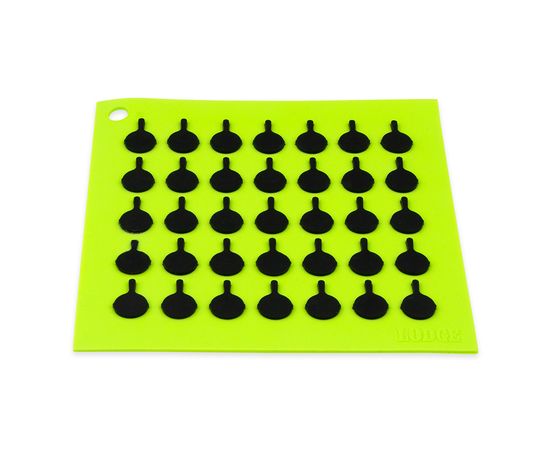 Коврик квадратный, 17.8х17.8 см, зеленый с черным рисунком, силикон, Lodge, Цвет: Зеленый, фото , изображение 2